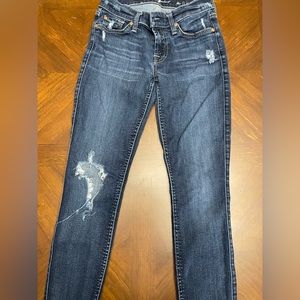 7 for All Mankind Distressed Skinny Jeans